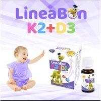 Lineabon d3 k2 Vitamin d3 k2 mk7 Vitamin d3 cho trẻ sơ sinh Canxi d3k2 Lọ 10ml