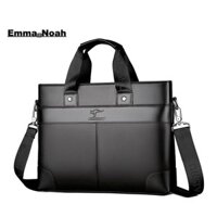 Lingzhidaishu Túi xách nam doanh nhân chất lượng cao Túi xách nam da Túi đựng máy tính xách tay Túi xách nam