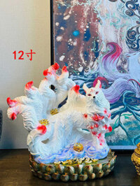 Linh Cửu Vĩ trang trí Đường Khẩu Thần Tượng Tiểu Hồ Ly gia dụng mới nhất của mặt bàn kiểu Trung Quốc