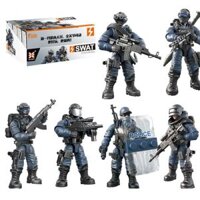 Lính / Đồ chơi lắp ráp cảnh sát đặc biệt / Bộ búp bê lính / Đồ chơi lắp ráp khối xây dựng