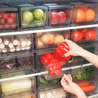 Linh hồn| Hộp Bảo Quản Dung Tích Thùng Tủ Lạnh Có Thể Xếp Chồng Tủ Lạnh Hộp Đựng Thực Phẩm Và Trái Cây Khả Năng Bảo Quản Ngăn Kéo Hộp Đựng Cho Tủ Lạnh Lưu Trữ Đa Năng