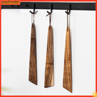 Linh hồn| Thìa lật trứng Thìa lật gỗ nhỏ Bộ thìa gỗ tếch thủ công Bộ thìa gỗ phẳng 12 Inch để nấu ăn và phục vụ dụng cụ nhà bếp truyền thống từ Đông Nam