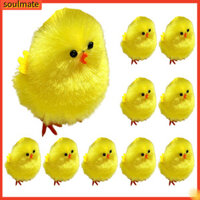 Linh hồn| Trang Trí Tiệc Phục Sinh Trứng Phục Sinh Thủ Công 8 Chiếc Lông Tơ Màu Vàng Phục Sinh Gà Con Sang Trọng Đồ Chơi Tự Làm Đồ Trang Trí Cho Trẻ Em Đồ Thủ Công Dễ Thương Nhồi Bông Cho Trứng Phục Sinh Bonnet