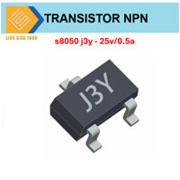 Linh kiện bán dẫn Transistor S8050-J3Y NPN SOT-23 dòng điện 0.5A- 25V