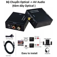 [linh kiện] bộ chuyển optical ra AV Audio(kèm dây optical)+jack3.5 [máy tính] aidien2017