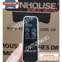 (LINH KIỆN CHÍNH HÃNG) REMOTE, ĐIỀU KHIỂN TỪ XA QUẠT ĐIỀU HOÀ SUNHOUSE SHD7742 MỚI