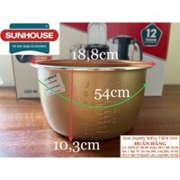 [Linh kiện chính hãng] Ruột nồi cơm điện Sunhouse SHD8208C - 1 lít