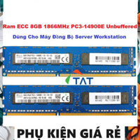 LINH KIỆN LAPTOP ✅ Ram Server Hynix 8GB 1866MHz PC3-14900E 1.5V ECC Unbuffered Dùng cho Server Workstation Máy đồng bộ -