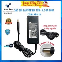 LINH KIỆN LAPTOP  Sạc Zin Laptop HP 19V 4.74A 90W Chân kim to 7.4*5.0 cho máy tính HP 4530S 8460P 8470P 8560P 8760P 84