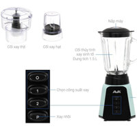 (LINH KIỆN MÁY XAY SINH TỐ) CỐI , LY THỦY TINH MÁY XAY AVA BL458