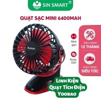 Linh Kiện Quạt Sạc Mini Yoobao Dung Lượng Cao Nhất 6400mah dùng được 32H liên tục