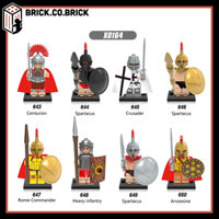 Lính Roma Trung Cổ nhân vật Hiệp sĩ Đồ chơi Lắp ghép Sáng tạo Castle Minifgure X0164