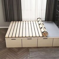 Linh sam gỗ thông bảng giường gỗ rắn bảng đệm tatami chống ẩm hàng khung giường kệ gấp bảng giường
