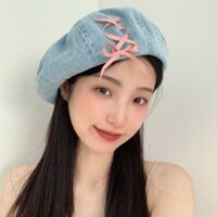 LINH TUXEDO - MŨ NÓN BRRET BÁNH TIÊU ĐAN DÂY HỒNG ĐIỆU ĐÀ