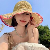 LINH TUXEDO - MŨ NÓN CÓI VÀNH RỘNG VIỀN HỒNG ĐÍNH BUTTERFLY