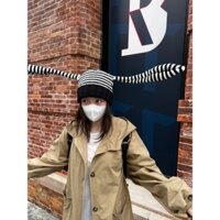 LINH TUXEDO - MŨ NÓN LEN TAI THỎ TINH NGHỊCH SỌC NGANG