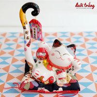 linh2018 Mèo Thần tài Đuôi dài "Phú Quý Hữu Dư" 23cm