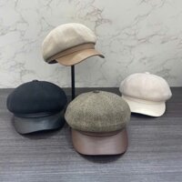 LINHTUXEDO - MŨ NÓN BERET VẢI LƯỠI TRAI DA STYLE CỔ ĐIỂN