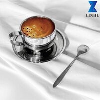 LINHU cà phê Cappuccino Trà bằng thép không gỉ Đôi tường cách nhiệt Đồ uống chống bỏng