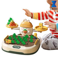 Linhu Đồ chơi Montessori cho bé Trò chơi tương tác Kéo củ cải Cân bằng kỹ thuật số trẻ em