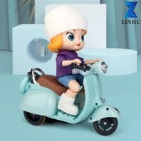 Linhu Labububupu Đèn chiếu sáng xe máy Đồ chơi trẻ em bé gái Fanny