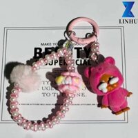 LINHU Linhu Đổ xô Crybaby Key Ring Màu kẹo Trang trí sáng tạo