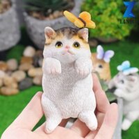 Linhu Mèo Chậu Hoa Trang Trí Lãng Mạn Sân Vườn Trang Trí Trẻ Em