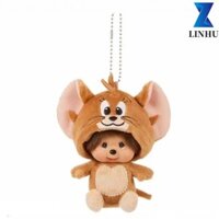 Linhu Monchi Sang Trọng Móc Khóa Túi Dễ Thương Trang Trí Quần Áo Động Vật