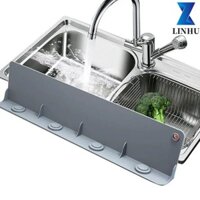 LINHU phun nước, Tấm chắn vách ngăn rửa chống văng bằng silicon, Tấm chắn mặt bàn Tấm bảo vệ cốc hút Bồn rửa chống nước Splash Guard Rửa bát