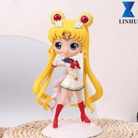 Linhu Thủy Thủ Mặt Trăng Đồ Chơi Trẻ Em Mô Hình Nhật Bản Búp Bê PVC Bộ Sưu Tập Qposket