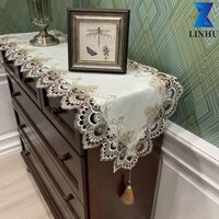 LINHU Vỏ bàn LINHU thêu trang trí nhà cửa