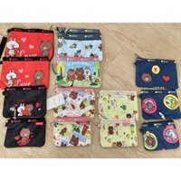 Link 9 Túi ví vải dù chính hãng LeSportsac bền đẹp mẫu Gấu Thỏ Vịt Brown Cony Choco Sally Line