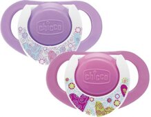 Bộ 2 ty ngậm silicon Physio Compact Tim hồng 12M+