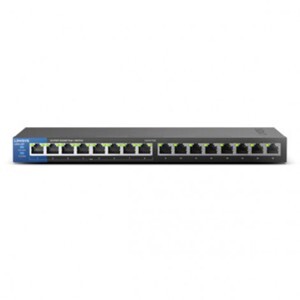 Linksys Lgs116p 16-Port Desktop Business Gigabit Poe+ Switch
