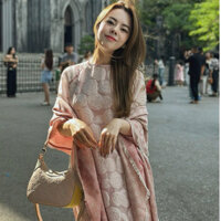 LINN Design Áo dài cách tân Cẩm Anh hồng (đã kèm quần)