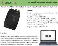Linortek Network Hour Meter – Web-Based Industrial Equipment Runtime Hour Meter Counter Elapsed Time Indicator Remote Hour Reading System with Aler...