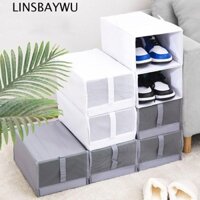Linsbaywu 3 Hộp Phân Loại Giày Nam Chống Bụi Thiết Thực Cho Gia Đình