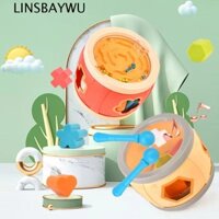Linsbaywu Bé Đầy Màu Sắc Cán Trống Phù Hợp Mê Cung Đồ Chơi Giáo Dục Bé Trai Trẻ Em