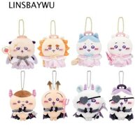 Linsbaywu Chiikawa Gấu Tự nhại Đồ Chơi Sang Trọng Móc Khóa Túi Dễ Thương Treo