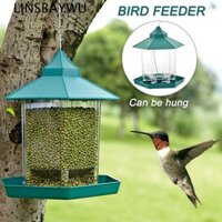 Linsbaywu Chim Ăn Vườn Sân Nhựa Chống Thấm Nước Treo Đồ Cho Thú Cưng Ngoài Trời