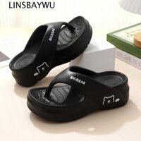Linsbaywu Đế Dày Flip-flop Chống Trơn Trượt Đa Năng Nữ