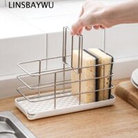 Linsbaywu Giá đỡ bàn chải Kệ lưu trữ nhà bếp Nhà sắp xếp bồn rửa tự do