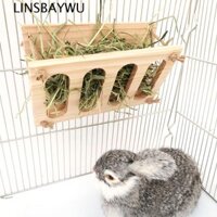 Linsbaywu Hay Feeder Bunny Manger Thỏ đa chức năng Chinchilla Dispenser Giá đỡ cỏ