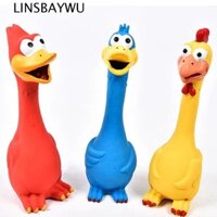 LINSBAYWU Linsbaywu Gà La hét cao su Tương tác chó con ngộ nghĩnh