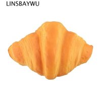 Linsbaywu Mô Phỏng Bánh Mì Croissant Chụp Ảnh Tiện Lợi Sân Khấu Đạo Cụ Trang Trí Bàn