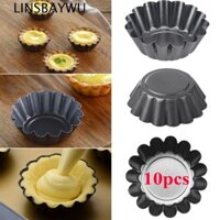 Linsbaywu Muffin Cupcake Bánh Pudding chống dính Khuôn nướng bánh Mini có thể tái sử dụng