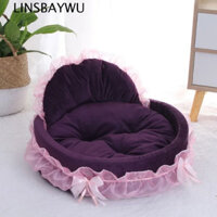 Linsbaywu Nơ Ren Cho Chó Giường Mềm Thú Cưng Cưới Nội Thất Nhà