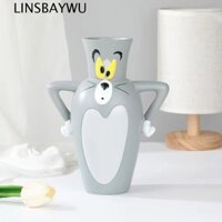 Linsbaywu Tom và Jerry Bình hoa hoạt hình vui nhộn Trang trí phòng tại nhà