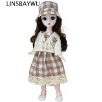 Linsbaywu Trang phục công chúa búp bê BJD Ball Jointed Lifelike Babies