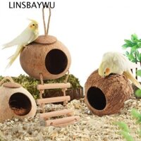 Linsbaywu Vẹt Nơi ẩn náu với Thang Chim Đồ Chơi Chuột Lang